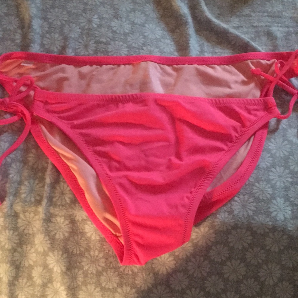 Pink VS bow bikini bottoms